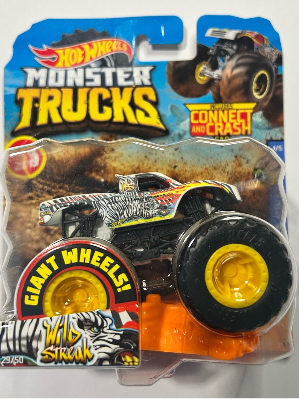 Hot Wheels Monster Trucks Wild Streak Toy Truck - Black & Yellow
